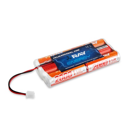 Long Ray Batteria Tx NiMh 7,2V 2000 mAh per Aurora